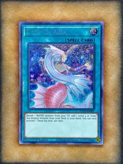 Yugioh Deep Sea Aria ETCO-EN061 Secret Rare 1st Ed NM - Image 1