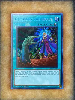 Yugioh Called by the Grave RA01-EN057 Secret Rare 1st Ed NM - Image 1