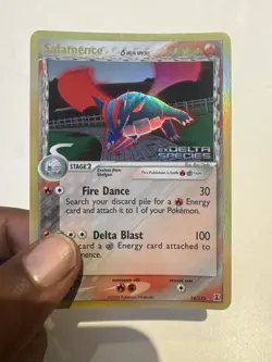 2005 EX - Delta Species Salamence #14 Reverse Holo Rare STAMPED Pokemon Card NM - Image 1