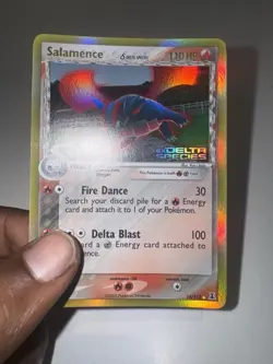 2005 EX - Delta Species Salamence #14 Reverse Holo Rare STAMPED Pokemon Card NM - Image 2
