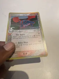 2005 EX - Delta Species Salamence #14 Reverse Holo Rare STAMPED Pokemon Card NM - Image 5
