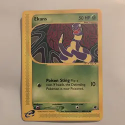 Pokemon TCG Ekans Expedition Card 108/165 Regular Common - Image 1