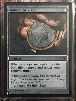 MTG magic cards 1x Amulet of Vigor - Foil Mystery Booster NM-Mint, English - Image 1