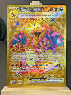 Pokemon TCG Charizard EX Obsidian Flames Holo Hyper Rare Card 228/197 LP - Image 1