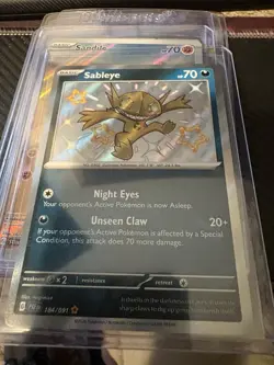 POKEMON CARD SABLEYE 184/091 DESTINO A PALDEA ITA NEAR MINT - Image 1