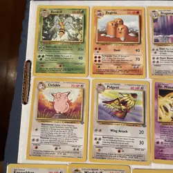 29 Card NM to LP Pokemon Lot Base Set Fossil Jungle - Image 2
