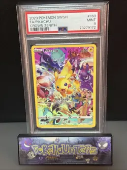 Pokemon Card Pikachu 160/159 Crown Zenith Secret Rare Full Art PSA 9 MINT - Image 1