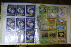 Old Pokemon Cards Bundle With Binder Holos Common Rare Rev 🔥 - Image 2