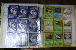 Old Pokemon Cards Bundle With Binder Holos Common Rare Rev 🔥 - Image 3