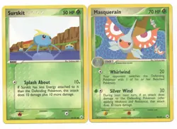 Pokemon Cards: Masquerain 20/101 & Surskit 76/101 Hidden Legends Set Rare! NM - Image 1