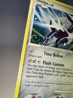 Pokemon TCG: Dialga 1/130 (2007) Diamond & Pearl • Holo Card with SWIRL LP - Image 3