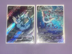 Pokemon Sword And Shield Vaporeon V & VMAX Promo Set - Image 1