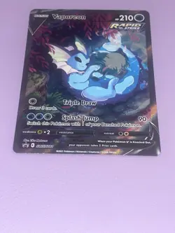 Pokemon Sword And Shield Vaporeon V & VMAX Promo Set - Image 5