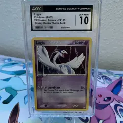 Pokemon TCG Lugia EX Unseen Forces 2005 29/115 CGC 10 - Image 2