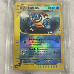 2002 Pokemon Expedition #36 Blastoise Holo HC 8 - Image 3