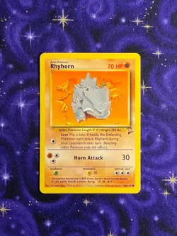 Pokemon TCG Rhyhorn 90/130 Base Set 2 - NM - Image 1
