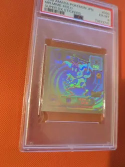 1998 Pokemon Amada Japanese Super DX Hologram D80 Ghost Rare Mr. Mime ~ PSA 6 - Image 2