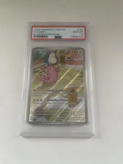 Chansey 187/167 - Illustration Rare Twilight Masquerade Pokemon PSA 10 GEM MINT - Image 3