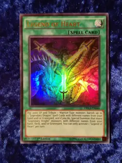 DRL3-EN046 - NM Legend Of Heart Ultra Rare - 1st Edition Yu-Gi-Oh! Card - Image 1