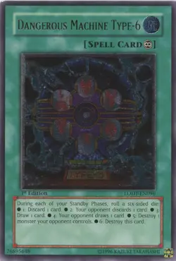 Yugioh Dangerous Machine Type-6 LODT-EN096 Ultra Rare 1st Edition NM - Image 1