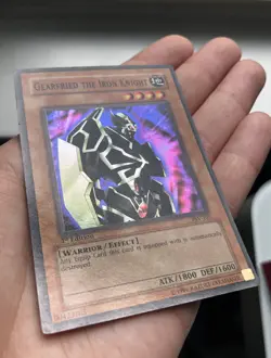 LP YUGIOH GEARFRIED THE IRON KNIGHT PSV-101 1ST EDITION English Super Rare Holo - Image 2