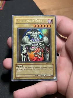 2002 Yugioh Summoned Skull MRD-003 Ultra Rare Original Print LP - Image 1