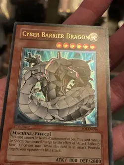 SOI-EN006 Cyber Barrier Dragon Ultimate Rare 1st Edition Yugioh Card LP - Image 3