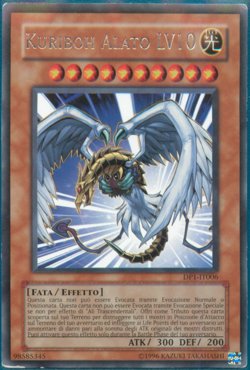 KURIBOH ALATO LV10 (Winged) • Rara • DP1 IT006 • Unl • heavy play • Yugioh! - Image 1
