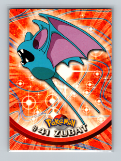 ZUBAT #41 Pokemon Card Red Logo TV Animation - Image 1