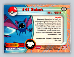 ZUBAT #41 Pokemon Card Red Logo TV Animation - Image 2