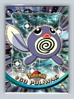 Vintage 1999 Pokemon Topps TV Animation Edition Card #60 Poliwag Red Logo Card - Image 1