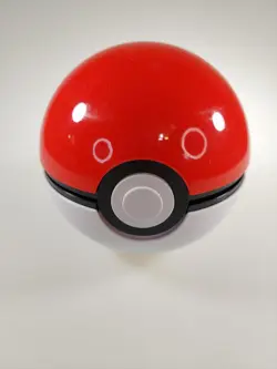 Empty Pokemon Case - White Pokemon Ball Shaped Card Storage - Cosplay/Display - Image 1