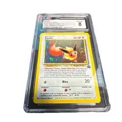 CGC 8 Eevee 2000 Black Star Promos 11 Holo Pokemon Card SWIRL - Image 1