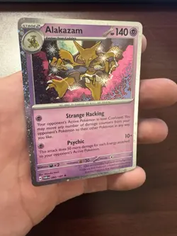 Pokemon Alakazam TCG TWM 82/167 Cosmos Holo Promo Card Near Mint Condition - Image 1