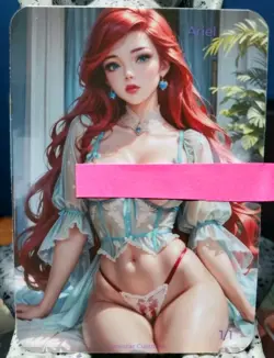 1/1 Only 1 Made Ariel Little Mermaid Disney Topless Spicy Lonestar Customs Card - Image 1