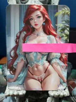 1/1 Only 1 Made Ariel Little Mermaid Disney Topless Spicy Lonestar Customs Card - Image 2