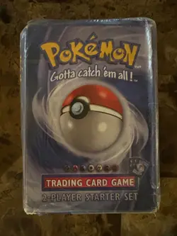 Rare Vintage 1999 POKEMON CARD BASE SET 2 PLAYER STARTER DECK FACTORY SEALED! 742818060578 - Image 1