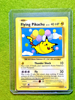 POKEMON CARD Flying Pikachu TCG CARD 2016 XY Pokemon Evolutions 20th ANNIVERSARY - Image 1