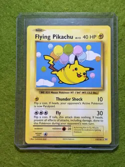 POKEMON CARD Flying Pikachu TCG CARD 2016 XY Pokemon Evolutions 20th ANNIVERSARY - Image 5