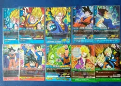 Dragon Ball Z Data Carddass Vegito PE012 9 Card Set Used - Image 1
