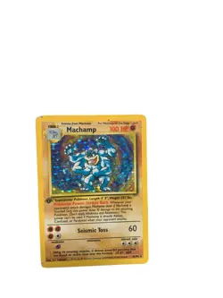 1st Ed. Machamp Holo RARE 8/102 Original Base Set 1999 WoTC Pokemon TCG Card - Image 1