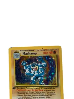 1st Ed. Machamp Holo RARE 8/102 Original Base Set 1999 WoTC Pokemon TCG Card - Image 3