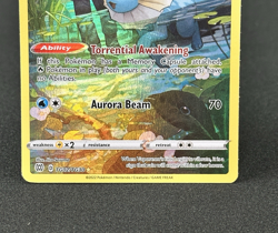 Pokemon TCG Card Vaporeon TG02 Ultra Rare Brilliant Stars Trainer Gallery - E-7 - Image 3
