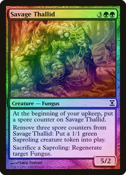Savage Thallid FOIL Time Spiral NM Green Common MAGIC GATHERING CARD ABUGames - Image 1