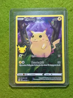 POKEMON CARD Pikachu CELEBRATIONS FULL ART 2021 Pokemon PIKACHU Card TCG CCG Art - Image 5