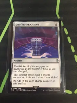 MTG Magic The Gathering Everflowing Chalice FIC Final Fantasy Artifact Mana Rock - Image 1