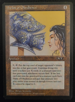 MTG Helm of Obedience (Lightly Played) Alliances 1996 - Rare - (LP) - Image 1