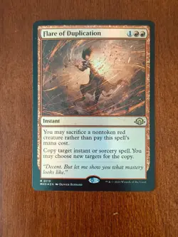 MTG - Flare of Duplication - (119/703) Modern Horizons 3 MH3 - NM FOIL - Image 1