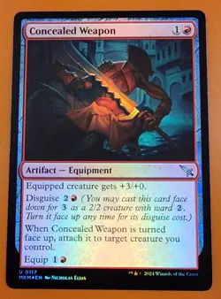 1x Concealed Weapon | FOIL | Murders at Karlov Manor | MTG Magic Cards - Image 1