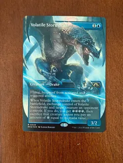 MTG - Modern Horizons 3 - Volatile Stormdrake R 0329 Borderless Foil - NM - Image 1